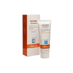 کرم ضد‌آفتاب SPF50 مناسب پوست‌های خشک و معمولی رنگی روشن حجم 50 میل الی ژن