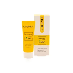 کرم ضدآفتاب SPF50 مناسب پوست‌های چرب فاقد رنگ حجم 40 میل لیپورکس
