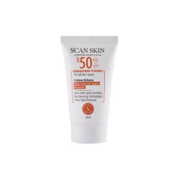 کرم ضدآفتاب و ضد‌لک SPF50 مناسب انواع پوست حجم 40 میل اسکن اسکین
