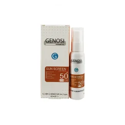 کرم ضد‌آفتاب SPF50 مناسب پوست‌های خشک فاقد رنگ حجم 40 میل گنوسی