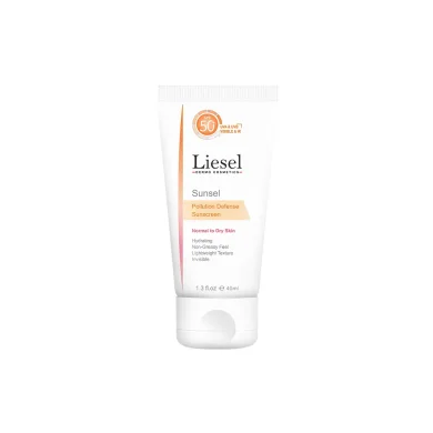 کرم ضد آفتاب با SPF50+ بی رنگ مناسب پوست خشک و نرمال حجم 40 میل لایسل