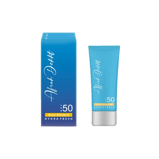 کرم ژل ضد‌آفتاب و مرطوب‌کننده SPF50 فاقد رنگ مناسب پوست‌های خشک و حساس حجم 40 میل آفره دخت