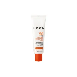 فلوئید ضدآفتاب SPF50 فاقد رنگ مناسب پوست‌های چرب حجم 50 میل بردون