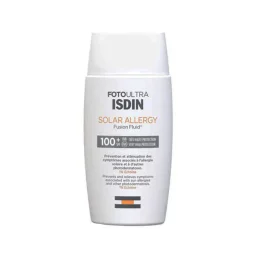 کرم ضد آفتاب با SPF100 بی رنگ مدل SOLAR ALLERGY مناسب انواع پوست حجم 50 میل ایزدین