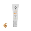 کرم ضد آفتاب با SPF50 رنگی بژ طبیعی مناسب پوست چرب و مختلط حجم 50 میل آر اف