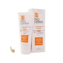 کرم ضد آفتاب با SPF50 رنگی بژ طبیعی مناسب انواع پوست حجم 40 میل پرودرما