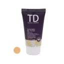 کرم ضد آفتاب با SPF50 رنگی بژ طبیعی مناسب پوست دارای لک حجم 50 میل توتال درم