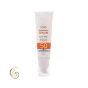 کرم ضد آفتاب با SPF50 بی رنگ فیوژن واتر مناسب انواع پوست حجم 50 میل ثمین