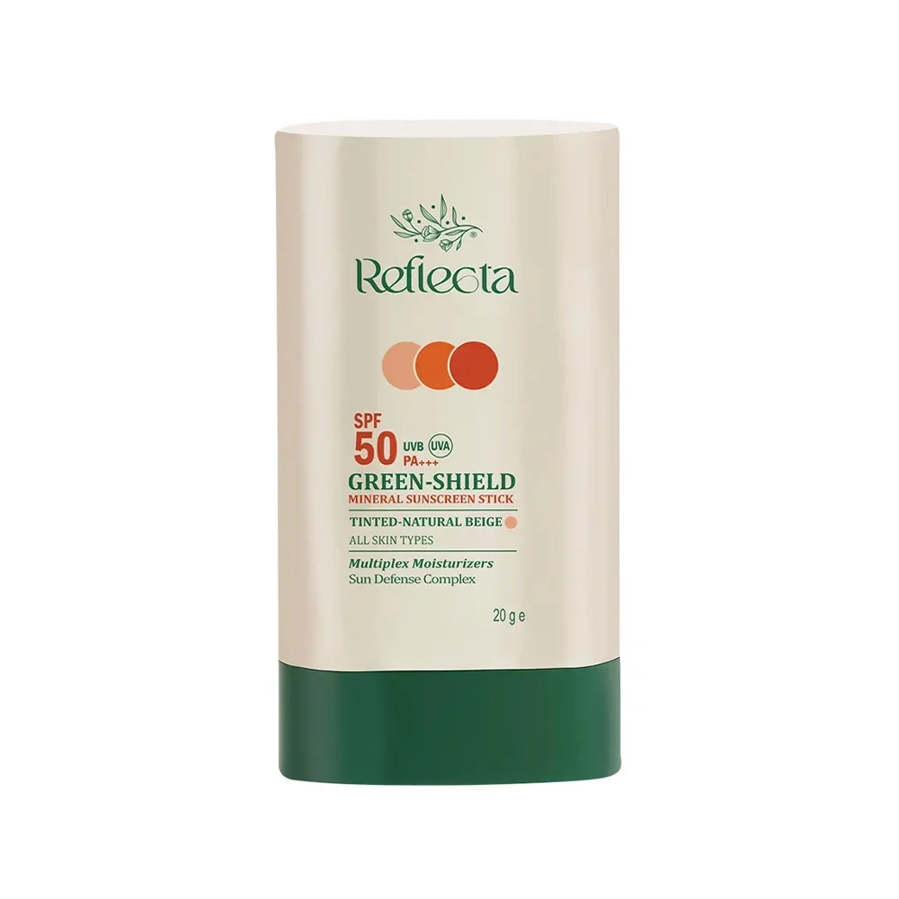 ضد آفتاب استیکی با SPF50 مینرال فاقد جاذب شیمیایی وزن 20 گرم رفلکتا