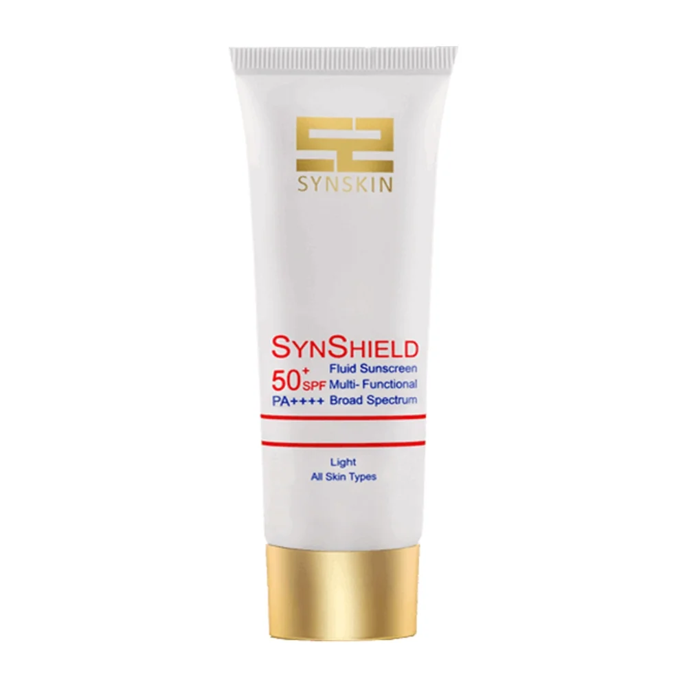 کرم ضد آفتاب فلوئیدی با SPF50 رنگی روشن مناسب انواع پوست حجم 50 میل ساین اسکین