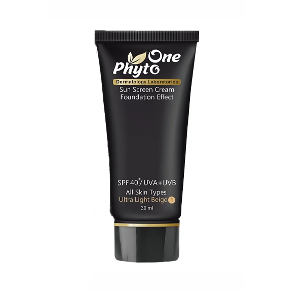 کرم ضد آفتاب با SPF40 رنگی بژ خیلی روشن مناسب انواع پوست حجم 30 میل فیتووان