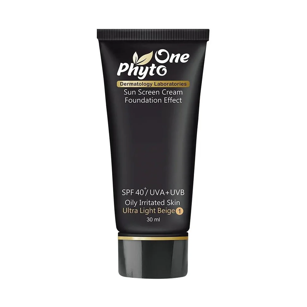 کرم ضد آفتاب با SPF40 رنگی بژ خیلی روشن مناسب پوست چرب و حساس حجم 30 میل فیتووان