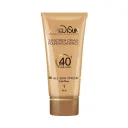 ضد آفتاب کرم پودری با SPF40 رنگی بژ روشن مناسب انواع پوست حجم 30 میل مدیسان