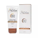 کرم ضد آفتاب با SPF60 رنگی مناسب پوست چرب و نرمال حجم 50 میل مدیسان