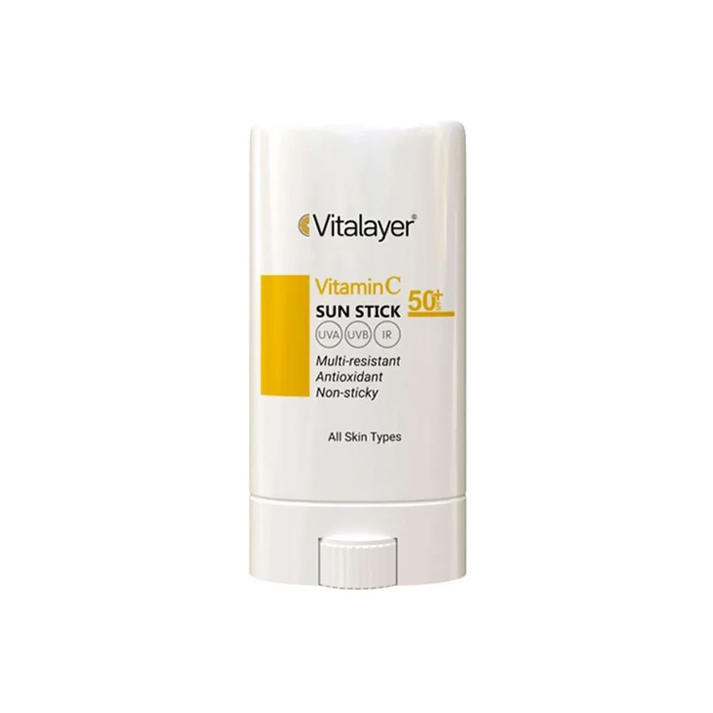 ضد آفتاب استیکی با SPF50 حاوی ویتامین سی مناسب انواع پوست وزن 20 گرم ویتالیر