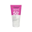 کرم ضد آفتاب با SPF50 رنگی نچرال بژ مدل Sensivit مناسب پوست حساس حجم 40 میل ویتالیر