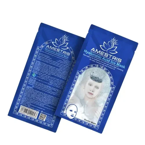 ماسک صورت ورقه ای آیس دابل مدل Hyaluronic Acid وزن 25 گرم آمستریس