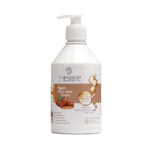 کرم مرطوب کننده پمپی حاوی روغن آرگان حجم 500 میل تاپ شاپ