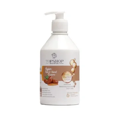 کرم مرطوب کننده پمپی حاوی روغن آرگان حجم 500 میل تاپ شاپ