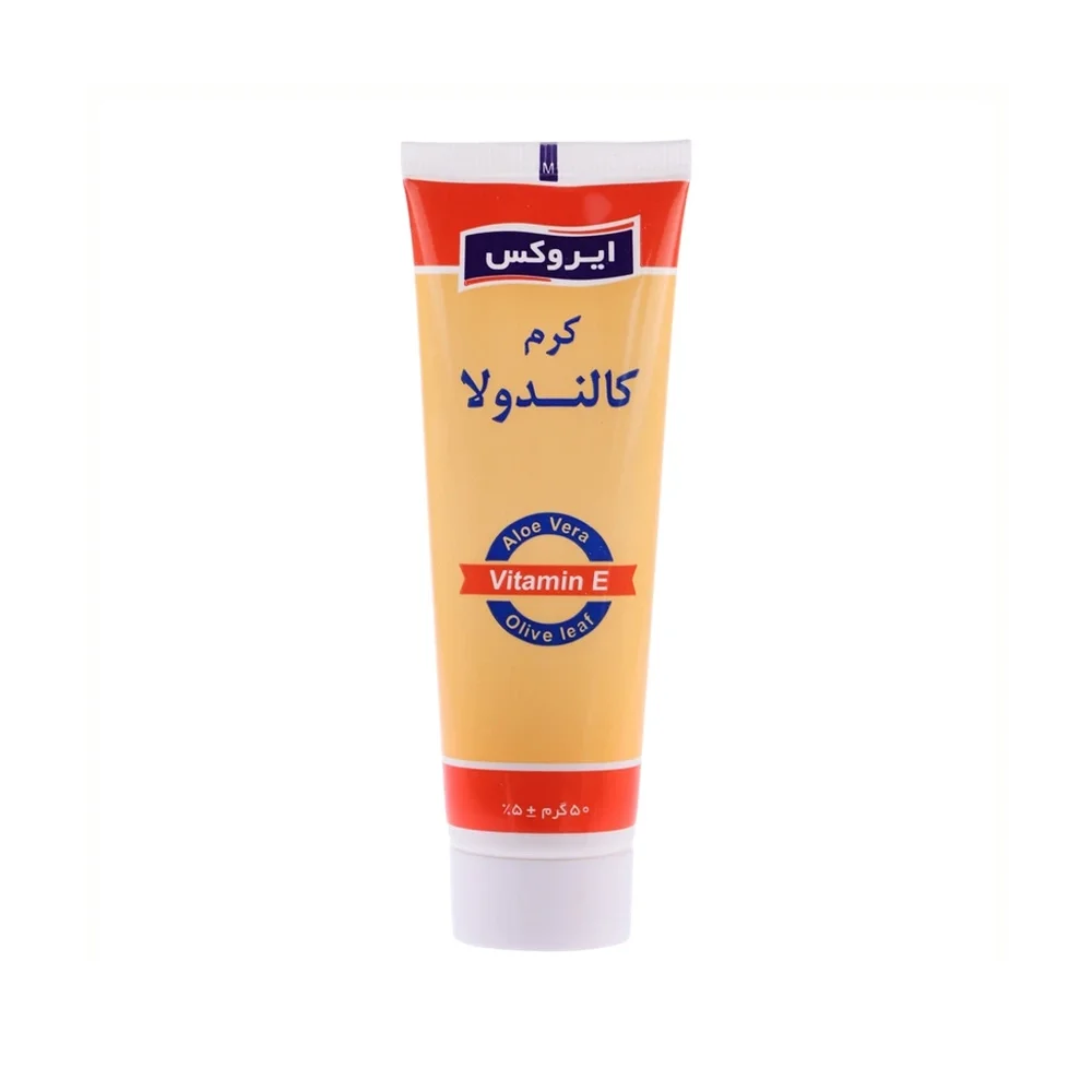 کرم مرطوب کننده دست و صورت حاوی کالاندولا مناسب انواع پوست حجم 50 میل ایروکس