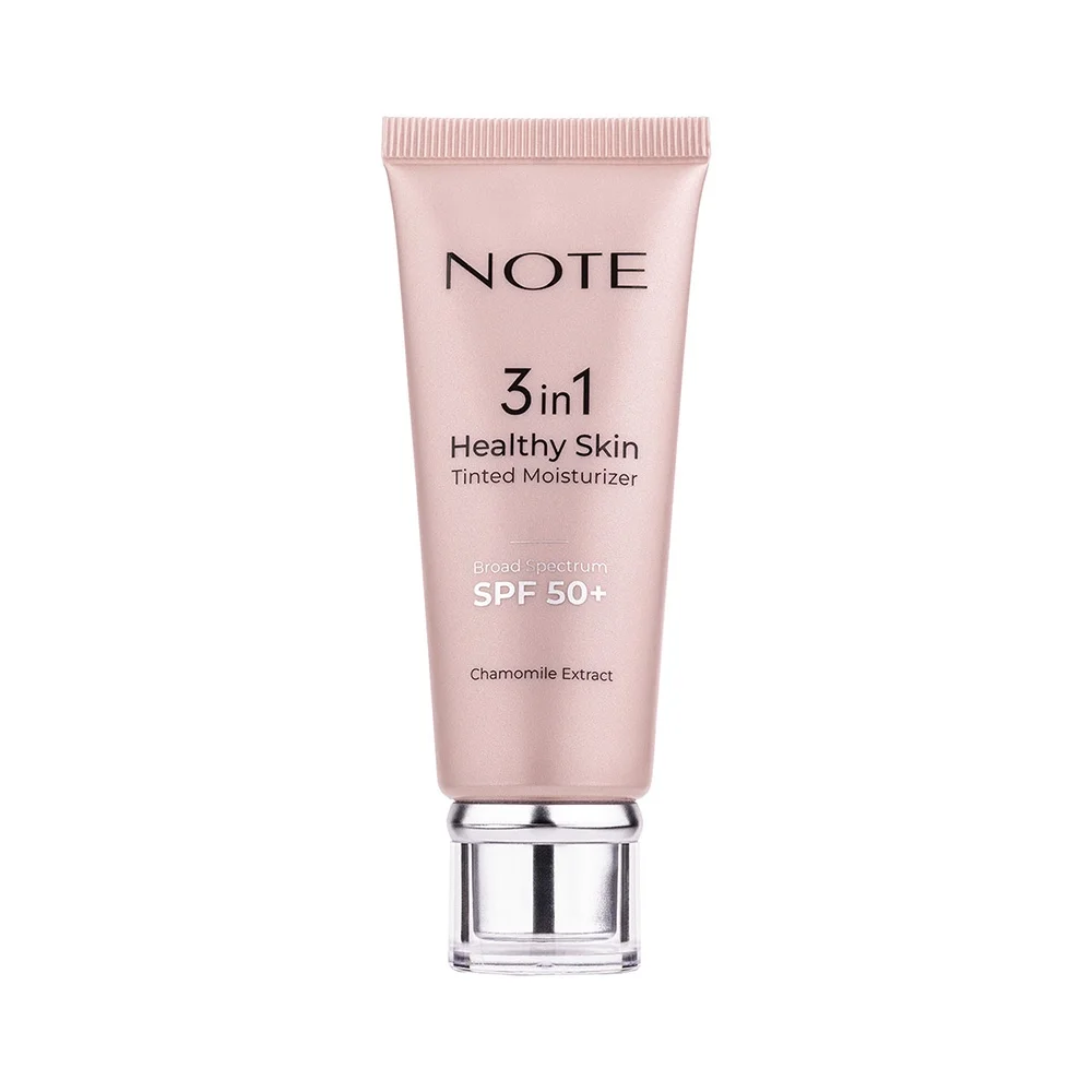 کرم مرطوب کننده رنگی 3 در 1 با SPF50 مدل Healthy Skin حجم 30 میل نوت