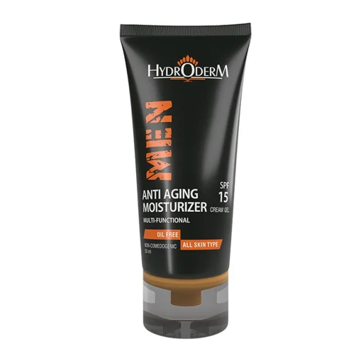 کرم ژل مرطوب‌کننده و ضدچروک آقایان SPF15 حجم 50 میل هیدرودرم