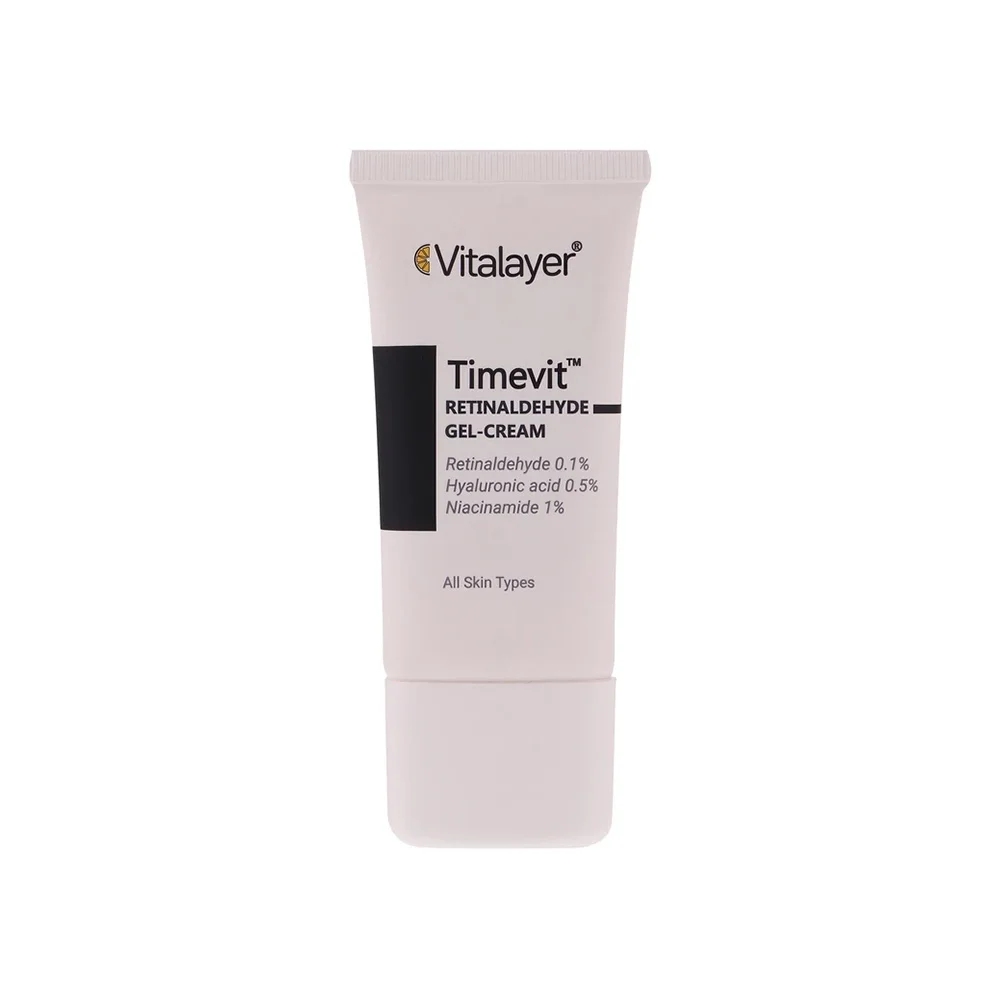 کرم ژل ضد چروک رتینالئید Timevit مناسب انواع پوست حجم 30 میل ویتالیر