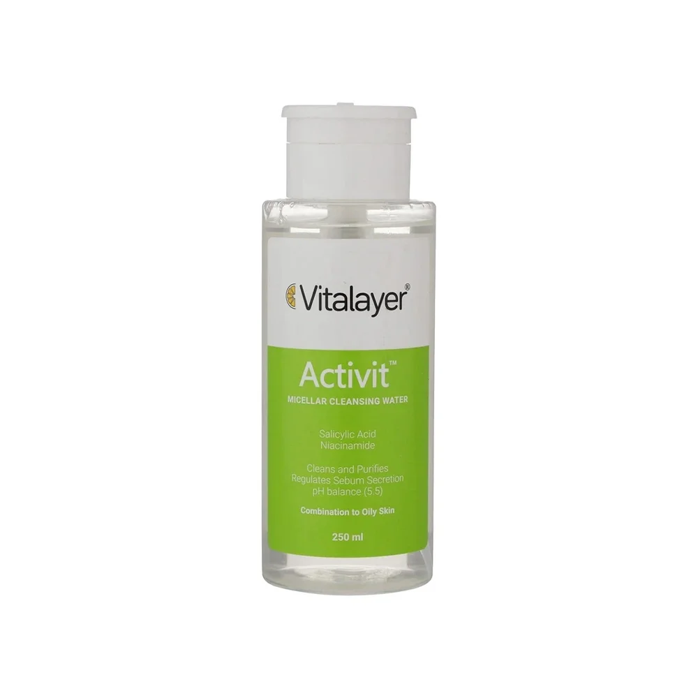 میسلار مدل Activit مناسب پوست چرب و مختلط حجم 250 میل ویتالیر