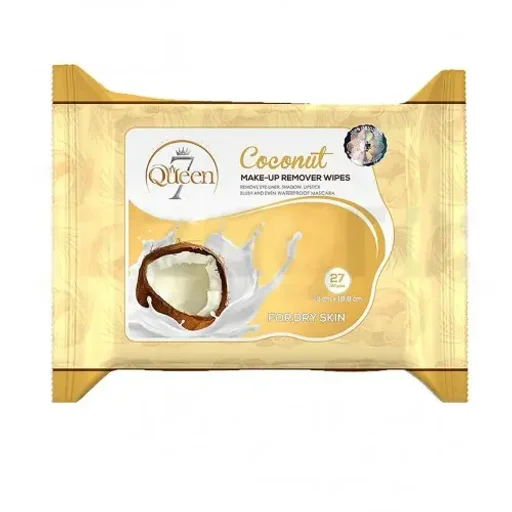 دستمال مرطوب آرایشی مناسب پوست خشک بسته 27 برگ سون کویین