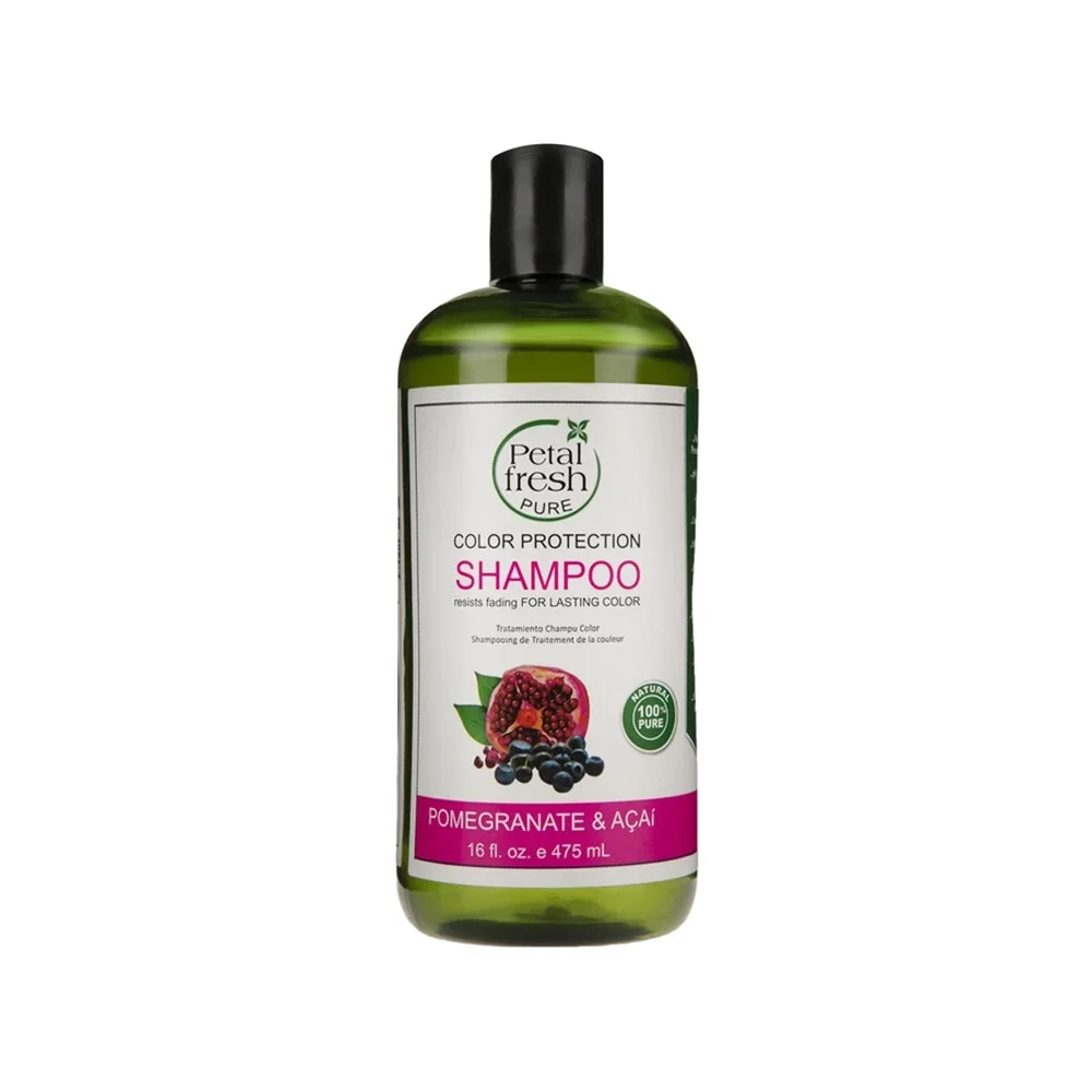 شامپو تقویت کننده موهای رنگ شده مدل Pomegranate & Acai حجم 475 میل پتال فرش
