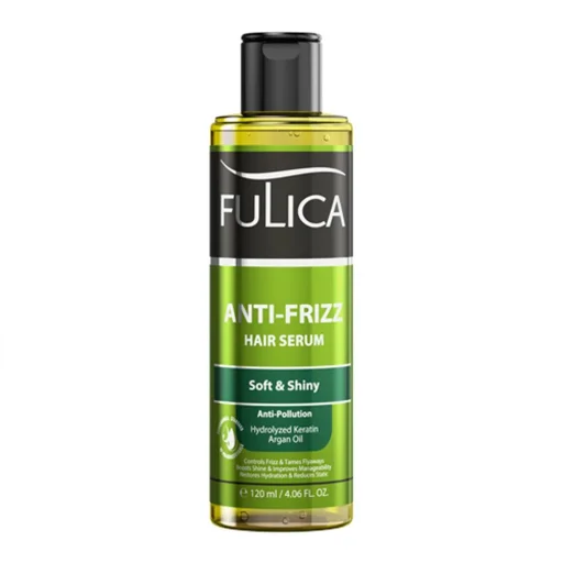 سرم براق‌کننده مناسب موهای وزدار Anti frizz Hair Serum حجم 120 میل فولیکا