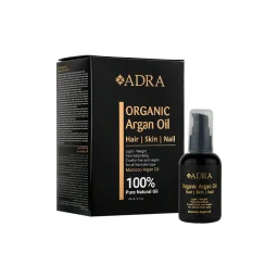 روغن پوست و مو و ناخن پمپی حاوی روغن آرگان حجم 80 میل آدرا