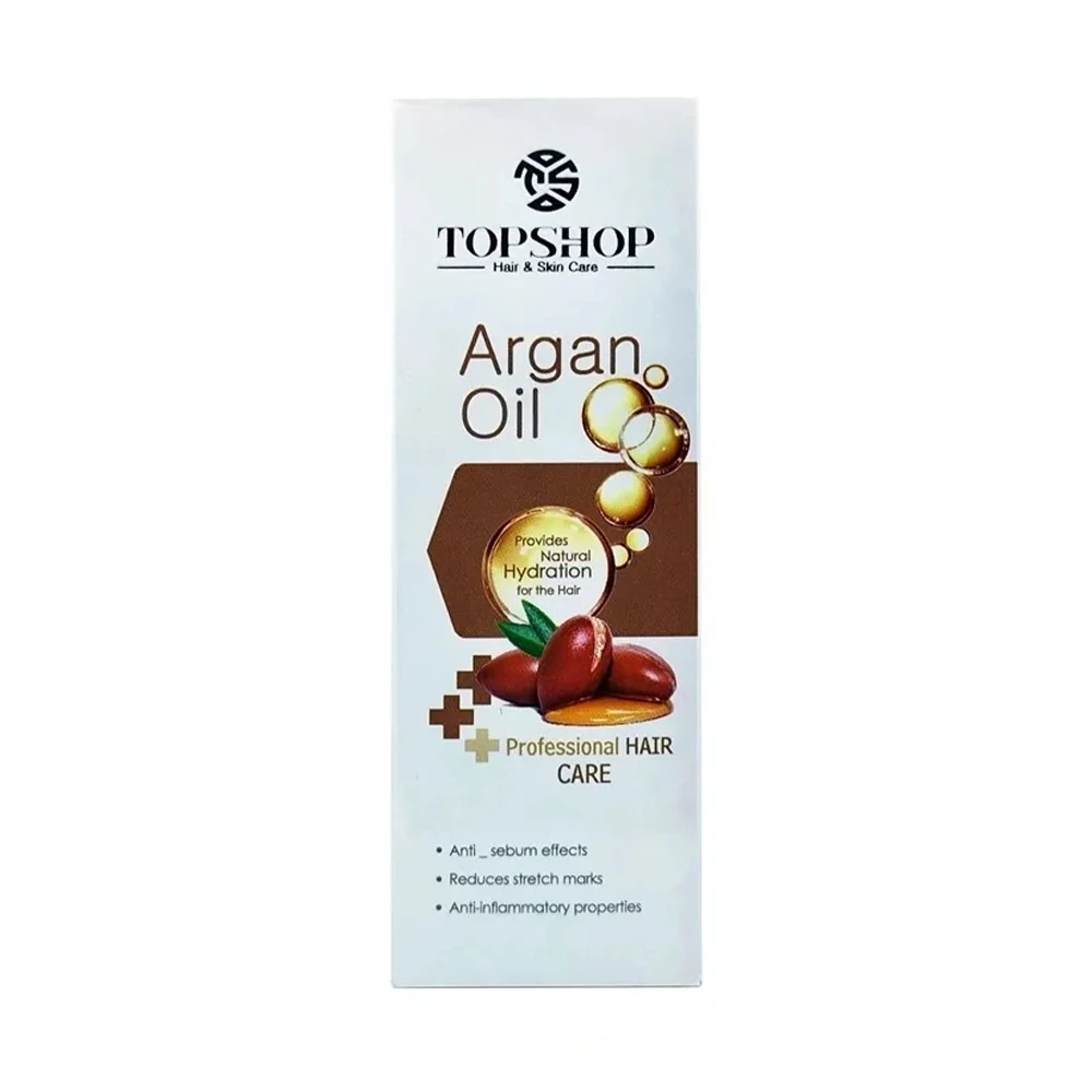 روغن تقویت کننده پوست و مو آرگان حجم 75 میل تاپ شاپ