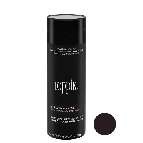پودر پرپشت کننده مو کد 3 Dark Brown وزن 50 گرم تاپیک