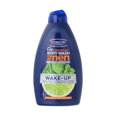 شامپو بدن ژلی مردانه مدل Wake Up حجم 510 میل کامان