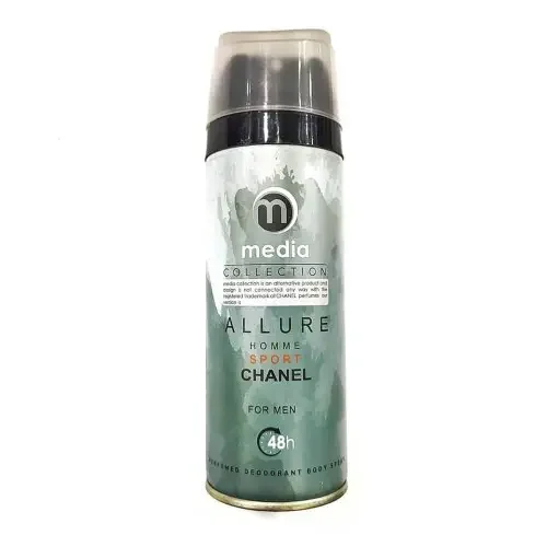اسپری مردانه مدل Allure Sport Men حجم 200 میل مدیا