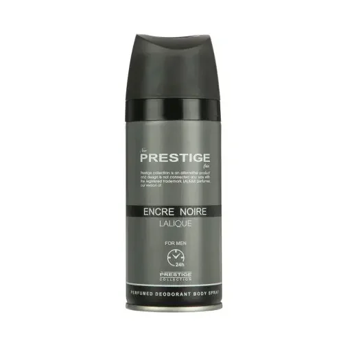 اسپری بدن مردانه مدل Lalique Encre Noire حجم 150 میل پرستیژ