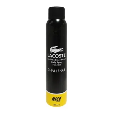 اسپری بدن مردانه مدل Lacoste Challenge حجم 200 میل نایس