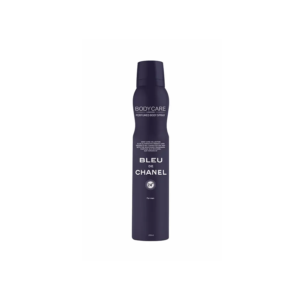 اسپری بدن مردانه مدل Bleu De Chanel حجم 200 میل بادی کر
