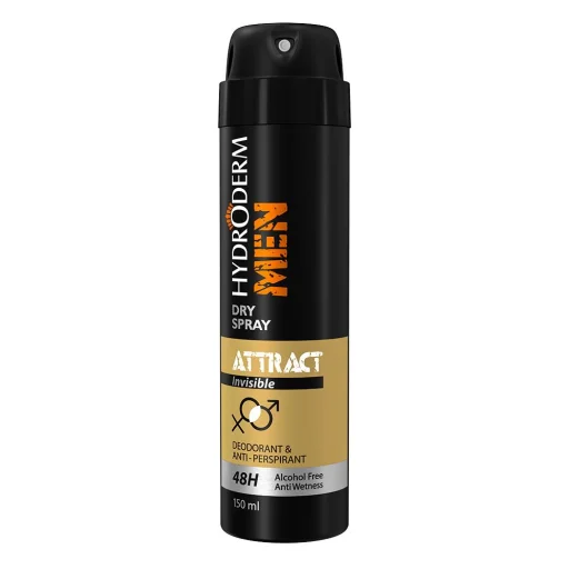 اسپری دئودورانت و ضدتعریق آقایان مدل ATTRACT MEN حجم 150 میل هیدرودرم