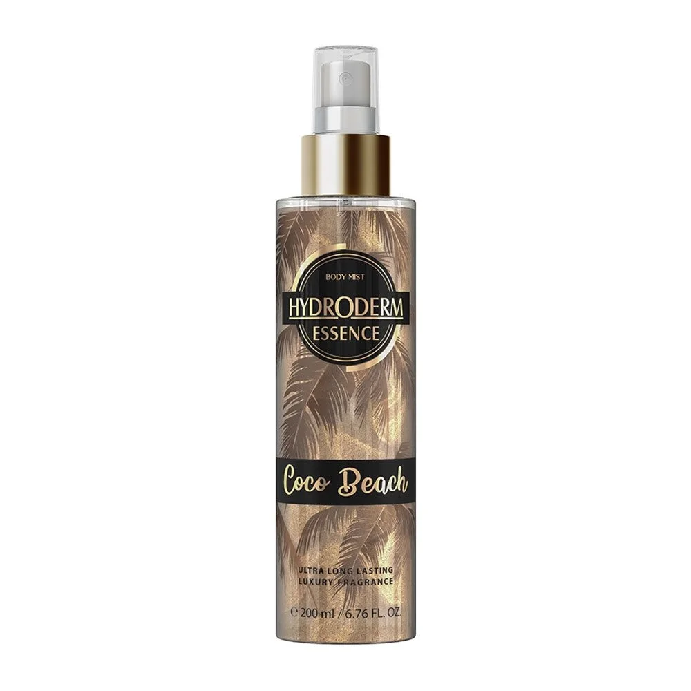 اسپری خوشبو کننده بدن اکلیلی مدل Coco Beach Essence حجم 200 میل هیدرودرم