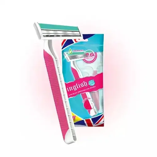 تیغ دوپلکس دو‌لبه صابون‌دار زنانه انگلیش