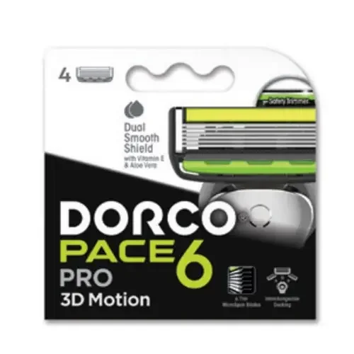 کارتریج یدک 6 لبه مردانه مدل SXD2040-3D-PRO بسته 4 عددی دورکو