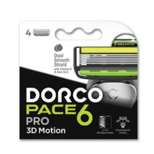 کارتریج یدک مردانه 6 لبه مدل SXD2040-3D-Pro بسته 4 عددی دورکو