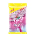 خود تراش دو لبه مدل Lady بسته 14 عددی دربی