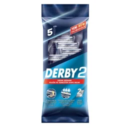 خود تراش دو لبه مدل DERBY 2 بسته 5 عددی دربی