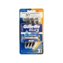 تیغ 3 لبه مردانه مدل Blue3 Comfort بسته 3 عددی ژیلت