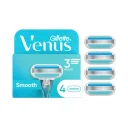 تیغ یدک 3 لبه زنانه مدل Venus Smooth بسته 4 عددی ژیلت