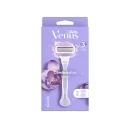 خود تراش سیستمی 3 لبه زنانه مدل Venus Breeze به همراه 2 عدد تیغ یدک ژیلت