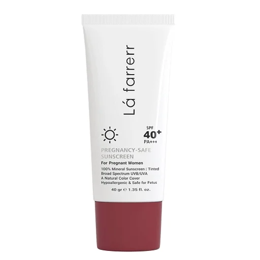 کرم ضدآفتاب SPF40 بارداری رنگی مناسب انواع پوست حجم 40 میل لافارر